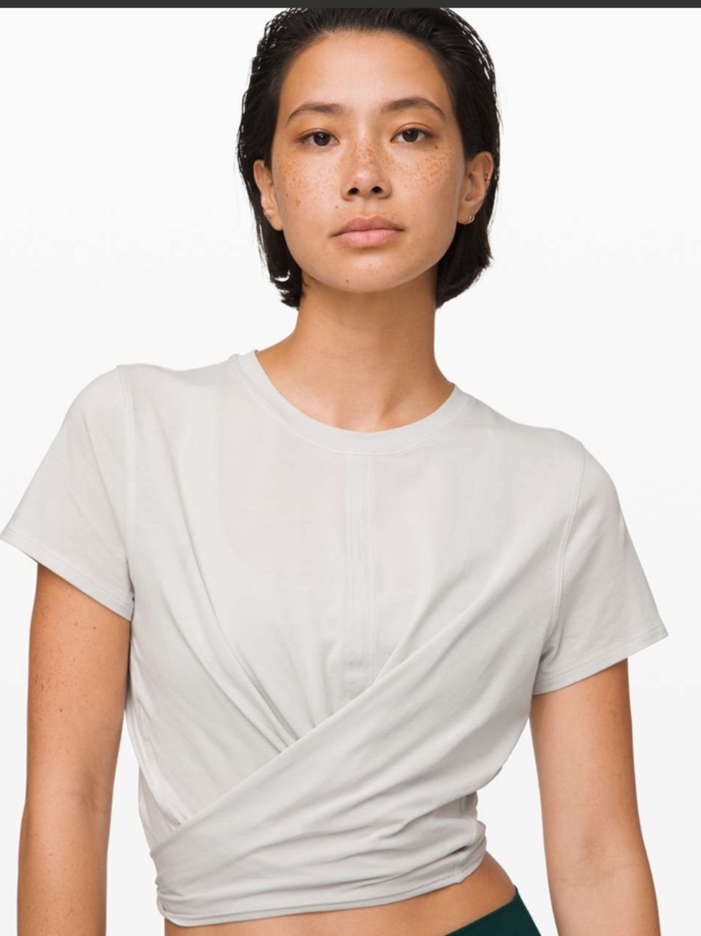 Lululemon Time to Restore Short Sleeve Tee Cream *veil Size 4 Small Sheer